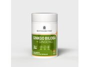 Ginkgo Biloba + Ginseng 90 Cápsulas RothaNutry | Foco, Memória | Suporte ao Desempenho Mental.